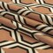 1 Yard Cotton Voile Warm Tan Honeycomb Geometric Sweet as Honey Print Fabric